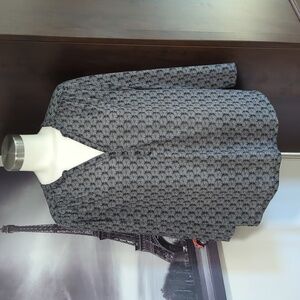 H&M Monochrome Geometric Top